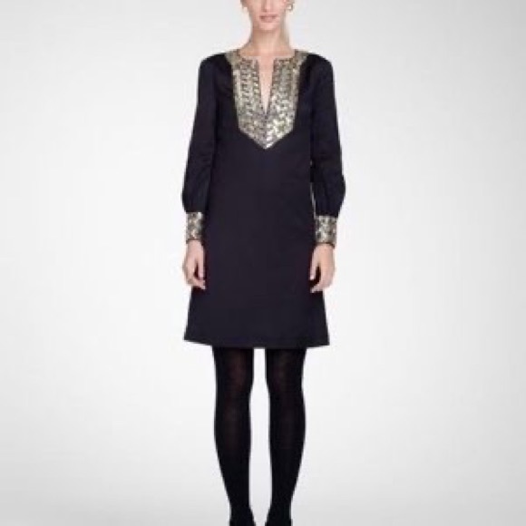 🍓 Tory Burch Sz 2 Barbara beaded sequin dress - Picture 4 of 14